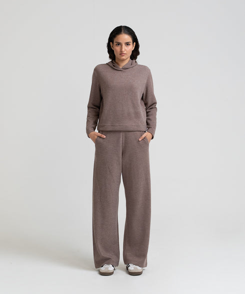 Women's Rib Cropped Hoodie